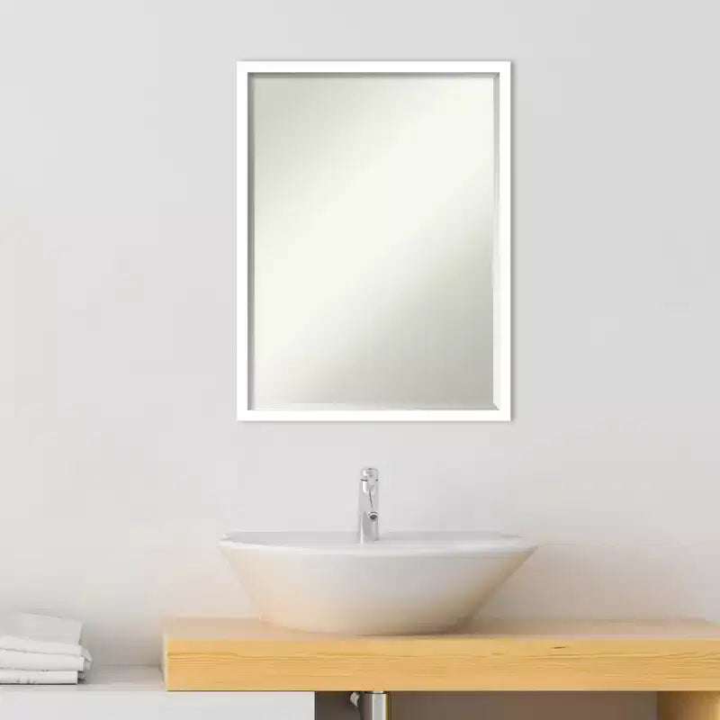 Specchio da parete per bagno Amanti Art Svelte Petite Bevel in legno