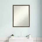 Specchio da parete per bagno Amanti Art Svelte Petite Bevel in legno