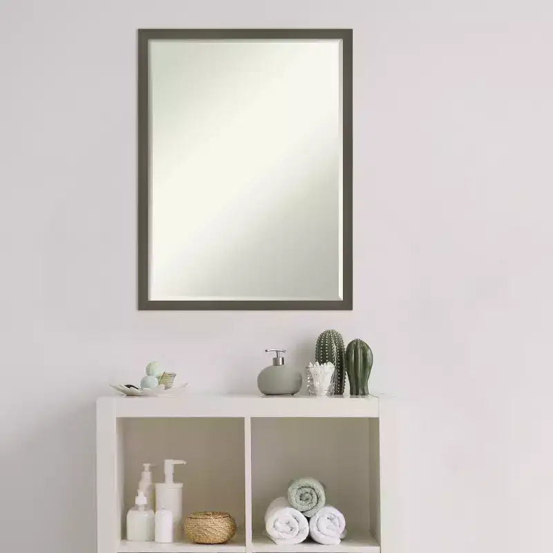 Specchio da parete per bagno Amanti Art Svelte Petite Bevel in legno
