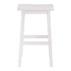 Sgabello da cucina con seduta a sella PJ Wood Classic da 74 cm, bianco (confezione da 8)