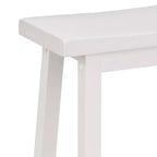 Sgabello da cucina con seduta a sella PJ Wood Classic da 74 cm, bianco (confezione da 8)