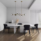 Set di 4 sedie da pranzo Conrad Modern in Tweed Intrecciato - Manhattan Comfort