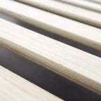 Base letto Tricia Wood con testiera regolabile marrone - Zinus