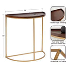 Tavolo console semicircolare Kate and Laurel Dorrah