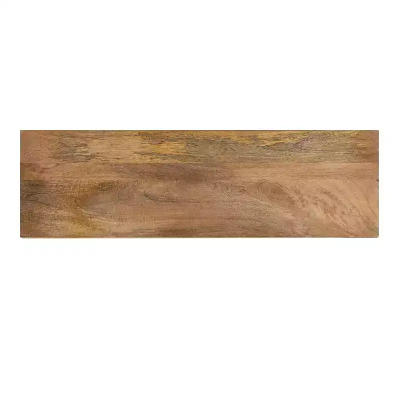 Kate and Laurel Quarles Tavolo Consolle Rettangolare in Legno, 36x10x30, Naturale e Nero