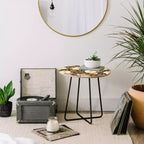 Tavolino rotondo Avenie Boho Floreale Autunnale - Deny Designs