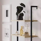 73 Scaffale a pioli a 3 ripiani in rattan con contenitore - Nathan James