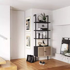 73 Scaffale a pioli a 3 ripiani in rattan con contenitore - Nathan James