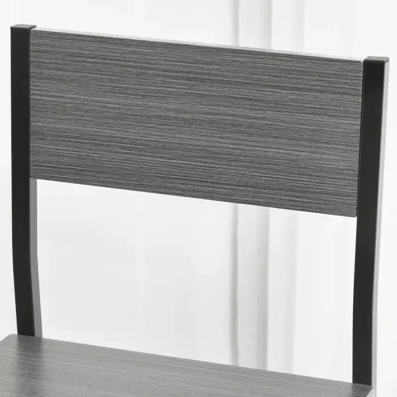 HOMCOM Set da 3 Pezzi Tavolo da Bar Industriale, Set da Pranzo per Cucina Altezza Bancone con Sgabelli da Bar per Piccoli Spazi, per Sala da Pranzo, Soggiorno, Appartamento