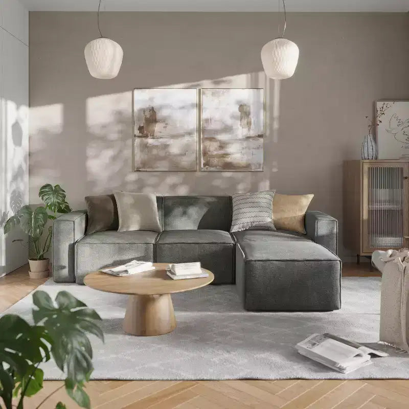 Flash Furniture Bridgetown Divano componibile modulare di lusso, lato sinistro con bracciolo