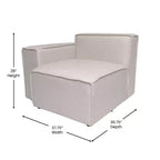Flash Furniture Bridgetown Divano componibile modulare di lusso, lato sinistro con bracciolo
