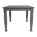 Flash Furniture Grace, tavolo da pranzo in legno massello con gambe in legno tornite, tavolo rettangolare in legno resistente di grado commerciale per 4 persone