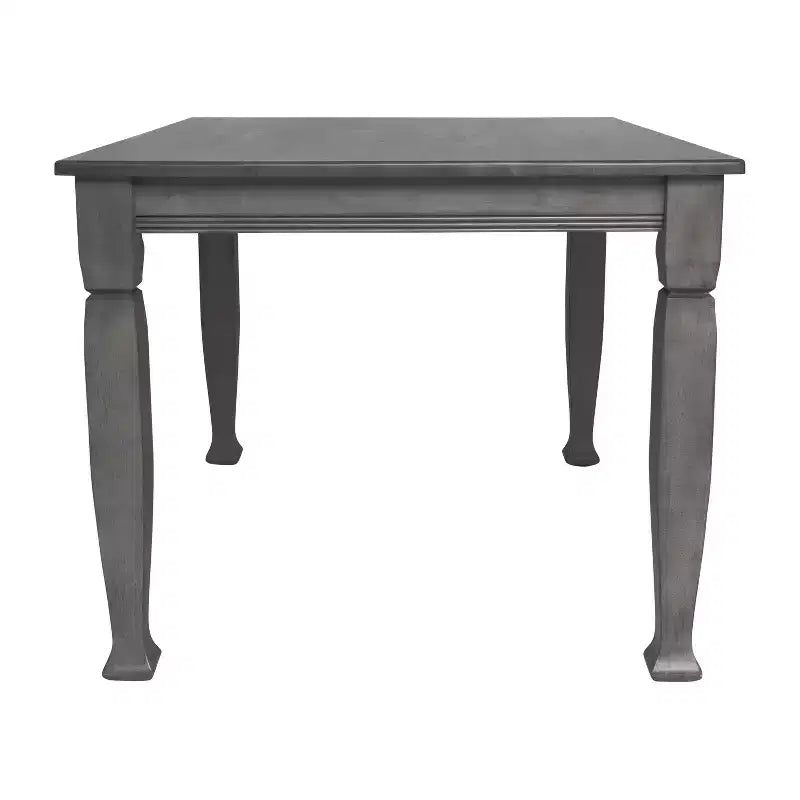 Flash Furniture Grace, tavolo da pranzo in legno massello con gambe in legno tornite, tavolo rettangolare in legno resistente di grado commerciale per 4 persone