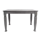 Flash Furniture Grace, tavolo da pranzo in legno massello con gambe in legno tornite, tavolo rettangolare in legno resistente di grado commerciale per 4 persone