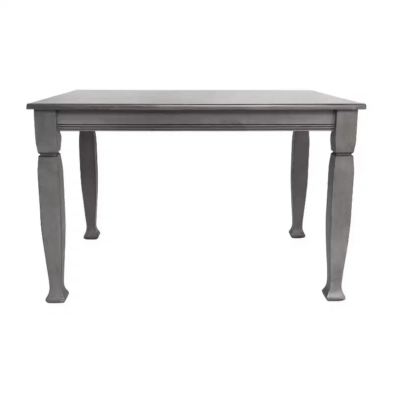 Flash Furniture Grace, tavolo da pranzo in legno massello con gambe in legno tornite, tavolo rettangolare in legno resistente di grado commerciale per 4 persone