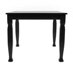 Flash Furniture Grace, tavolo da pranzo in legno massello con gambe in legno tornite, tavolo rettangolare in legno resistente di grado commerciale per 4 persone