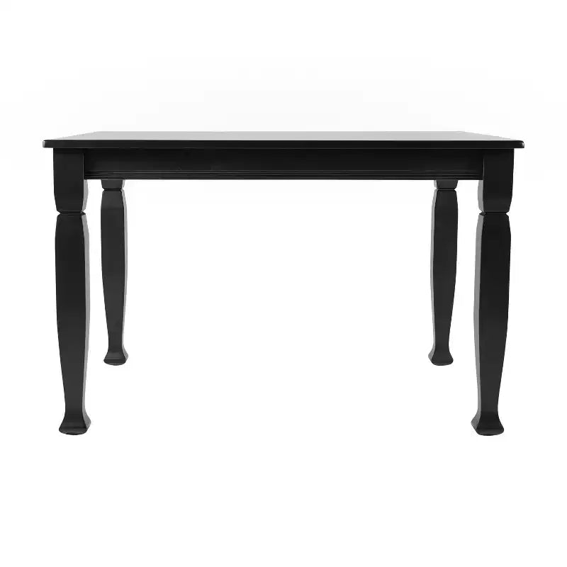 Flash Furniture Grace, tavolo da pranzo in legno massello con gambe in legno tornite, tavolo rettangolare in legno resistente di grado commerciale per 4 persone