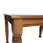 Flash Furniture Grace, tavolo da pranzo in legno massello con gambe in legno tornite, tavolo rettangolare in legno resistente di grado commerciale per 4 persone