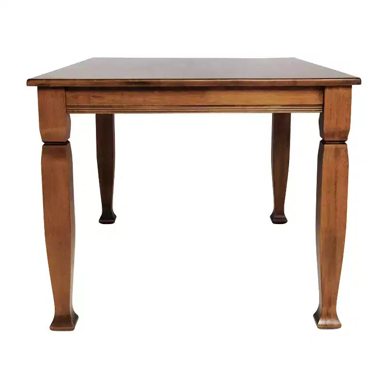 Flash Furniture Grace, tavolo da pranzo in legno massello con gambe in legno tornite, tavolo rettangolare in legno resistente di grado commerciale per 4 persone