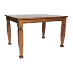 Flash Furniture Grace, tavolo da pranzo in legno massello con gambe in legno tornite, tavolo rettangolare in legno resistente di grado commerciale per 4 persone