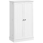 HOMCOM Dispensa da Cucina 41, Mobile Credenza da Cucina a 2 Ante con 5 Ripiani, 12 Portaspezie e Mensole Regolabili per Sala da Pranzo