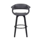 Sgabello da bar girevole in ecopelle e legno Julyssa da 26" - Armen Living