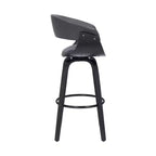 Sgabello da bar girevole in ecopelle e legno Julyssa da 26" - Armen Living