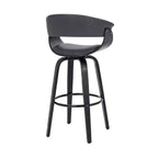 Sgabello da bar girevole in ecopelle e legno Julyssa da 26" - Armen Living