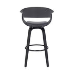 Sgabello da bar girevole in ecopelle e legno Julyssa da 26" - Armen Living