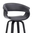 Sgabello da bar girevole in ecopelle e legno Julyssa da 26" - Armen Living