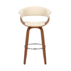 Sgabello da bar girevole in ecopelle e legno Julyssa da 26" - Armen Living