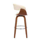 Sgabello da bar girevole in ecopelle e legno Julyssa da 26" - Armen Living