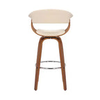 Sgabello da bar girevole in ecopelle e legno Julyssa da 26" - Armen Living