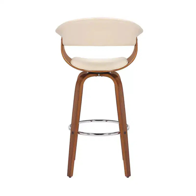 Sgabello da bar girevole in ecopelle e legno Julyssa da 26" - Armen Living