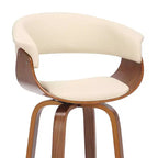 Sgabello da bar girevole in ecopelle e legno Julyssa da 26" - Armen Living