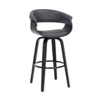 Sgabello da bar girevole in ecopelle e legno Julyssa da 26" - Armen Living