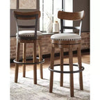 Sgabello da bar imbottito girevole Tall Valebeck - Design esclusivo Ashley