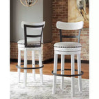 Sgabello da bar imbottito girevole Tall Valebeck - Design esclusivo Ashley