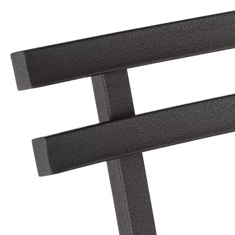 Sgabello da bar girevole Elm Lane Clifton in metallo bronzato marrone, altezza 75 cm, sedile in legno regolabile in stile industriale con schienale e poggiapiedi, per bancone cucina