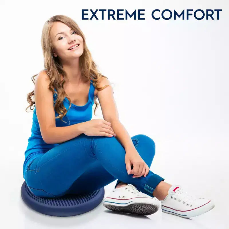 Cuscino sensoriale Bouncyband Big Wiggle Seat, blu
