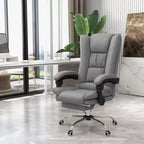 Sedia da ufficio Vinsetto con massaggio vibrante e calore, altezza regolabile, schienale alto, braccioli, poggiapiedi, sedia da computer comoda in pelle PU