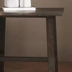 Flash Furniture Eli Tavolino Rustico in Legno Massello, Tavolino d'Appoggio Stile Cavalletto