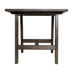 Flash Furniture Eli Tavolino Rustico in Legno Massello, Tavolino d'Appoggio Stile Cavalletto
