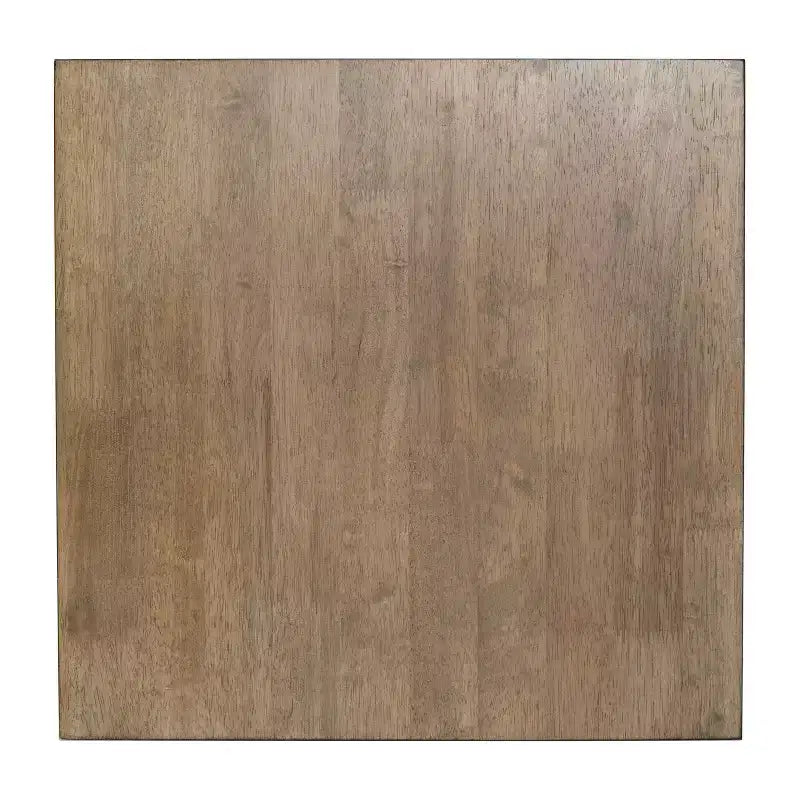 Flash Furniture Eli Tavolino Rustico in Legno Massello, Tavolino d'Appoggio Stile Cavalletto