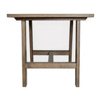 Flash Furniture Eli Tavolino Rustico in Legno Massello, Tavolino d'Appoggio Stile Cavalletto