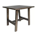 Flash Furniture Eli Tavolino Rustico in Legno Massello, Tavolino d'Appoggio Stile Cavalletto