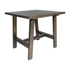 Flash Furniture Eli Tavolino Rustico in Legno Massello, Tavolino d'Appoggio Stile Cavalletto