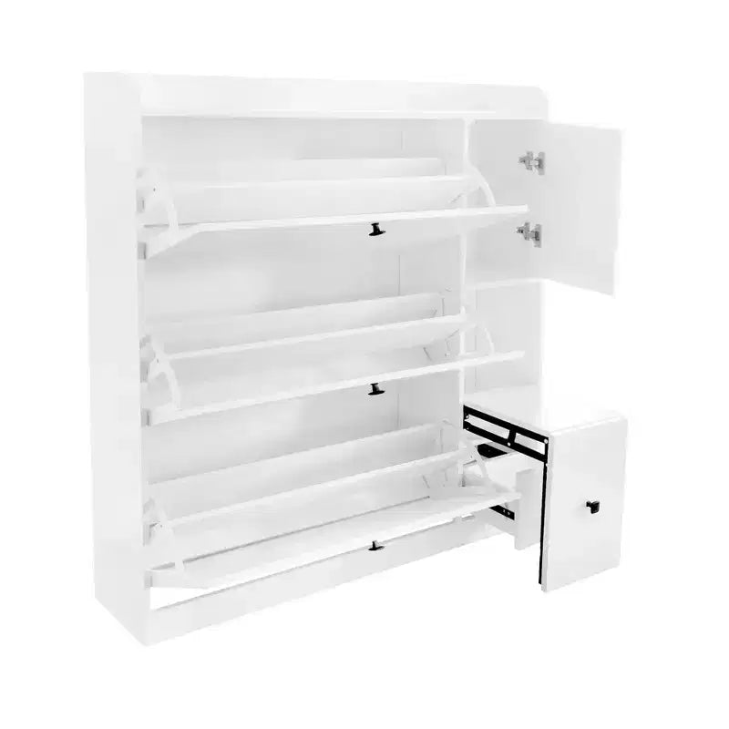 Scarpiera Versatile con 3 Cassetti a Scomparsa e Seduta Ribaltabile - ModernLuxe