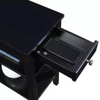 Tavolino American Heritage 1 cassetto con caricatore e ripiani - Breighton Home