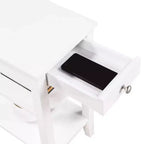 Tavolino American Heritage 1 cassetto con caricatore e ripiani - Breighton Home